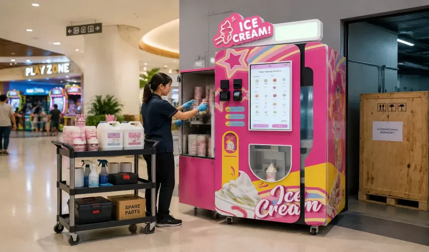 Costo di spedizione del distributore di gelato e spese totali di importazione: cosa sapere gli acquirenti all 'estero